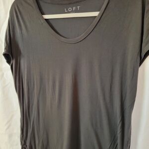 LOFT Charcoal Short Sleeve Tee